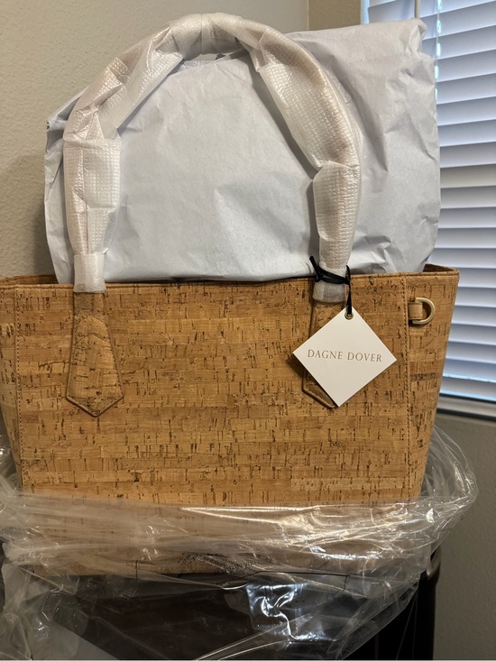 Dagne Dover Handbags - Dagne Dover Cork Tote in Natural Tan